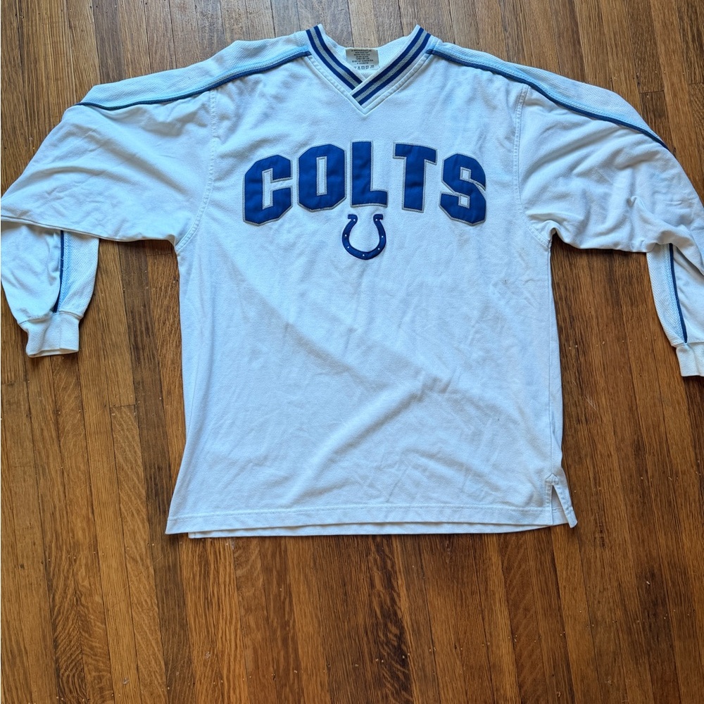 Vintage Blue and White Colts Long Sleeve Shirt